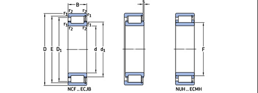 NCF 2244 ECJB&nbsp;:شماره فنی بلبرینگ